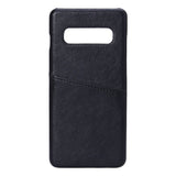 Samsung Galaxy S10+ (Plus) Onsala Kunstlæder Cover m. Lomme til Kort - Sort