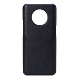 OnePlus 7T Onsala Kunstlæder Cover m. Lomme til Kort - Sort