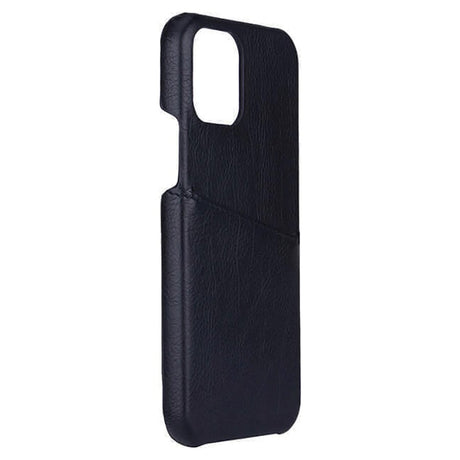 iPhone 12 Pro / 12 GEAR Onsala Collection Læder Cover m. Kortlomme - Sort