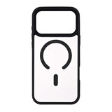 Onsala iPhone 17 Pro Max Bumper Cover - MagSafe Kompatibel - Gennemsigtig / Sort