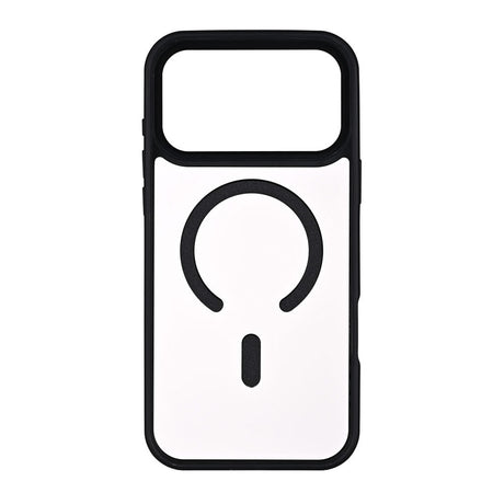 Onsala iPhone 17 Pro Max Bumper Cover - MagSafe Kompatibel - Gennemsigtig / Sort