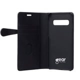 Buffalo - Samsung Galaxy S10+ (Plus) - 2-i-1 Ægte Læder Flip Cover - Sort