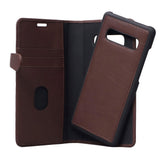 Buffalo - Samsung Galaxy S10+ (Plus) - 2-i-1 Ægte Læder Flip Cover - Brun
