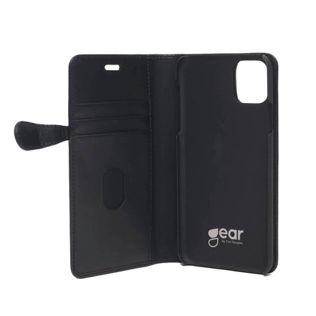 iPhone 11 Gear Buffalo Wallet Læder Cover m. Pung Sort