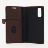 Buffalo - Samsung Galaxy S20 - 2-i-1 Ægte Læder Flip Cover - Brun