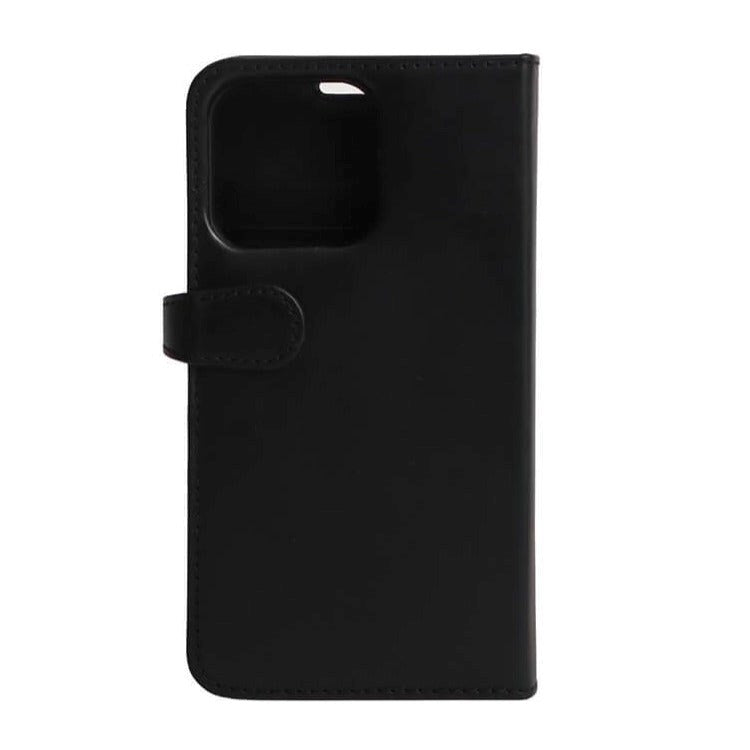 iPhone 13 Pro GEAR Buffalo 2-in-1 Wallet Ægte Læder Magnet Flip Cover m. Pung - Sort