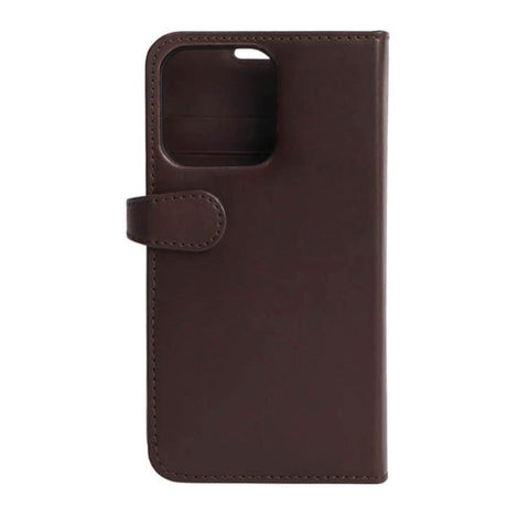 iPhone 13 Pro GEAR Buffalo 2-in-1 Wallet Ægte Læder Magnet Flip Cover m. Pung - Brun