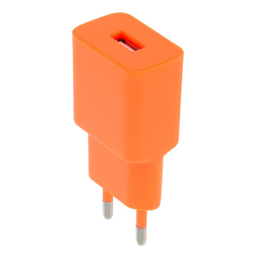 12W Vægoplader m. USB-A fra Setty - Orange