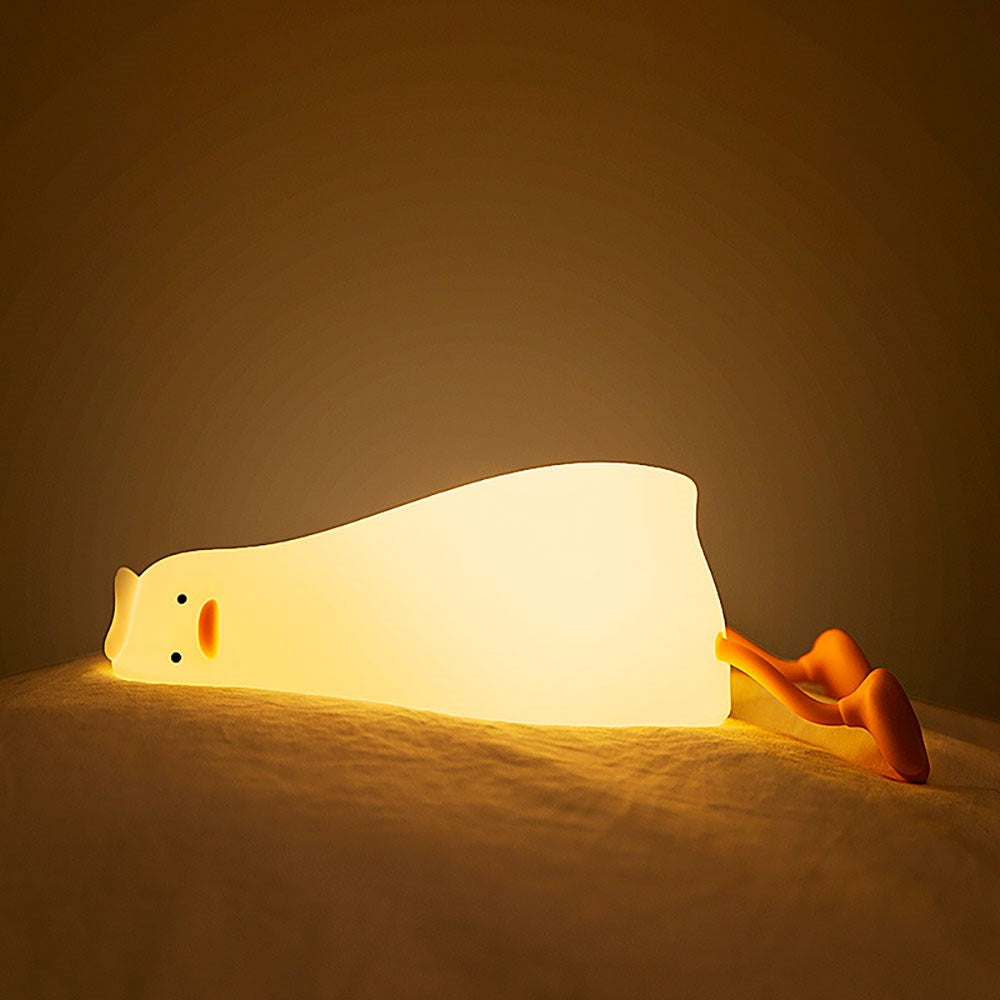 Forever Light Silikone Natlampe LED - Lazy Duck