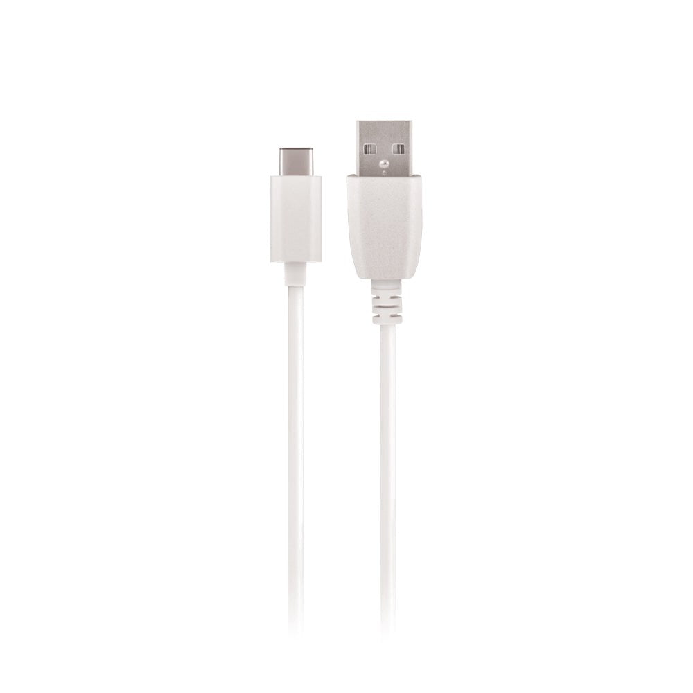 Maxlife Vægoplader m. USB-A & USB-C Kabel 10.5W - Hvid