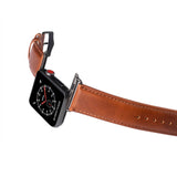 Apple Watch (42/44/SE/45/46/49mm) GEAR Buffalo Rem i Ægte Læder - Brun