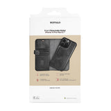 iPhone 14 Pro Max Gear Buffalo Wallet Ægte Læder Magnet Flip Cover m. Pung - Sort