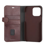 iPhone 14 Pro Max Gear Buffalo Wallet Ægte Læder Magnet Flip Cover m. Pung - Brun