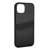 Buffalo iPhone 13 Ægte Læder Bagside Cover m. Kortlomme - Sort