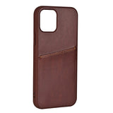 Buffalo iPhone 13 Mini Kunstlæder Bagside Cover m. Kortlomme - Brun