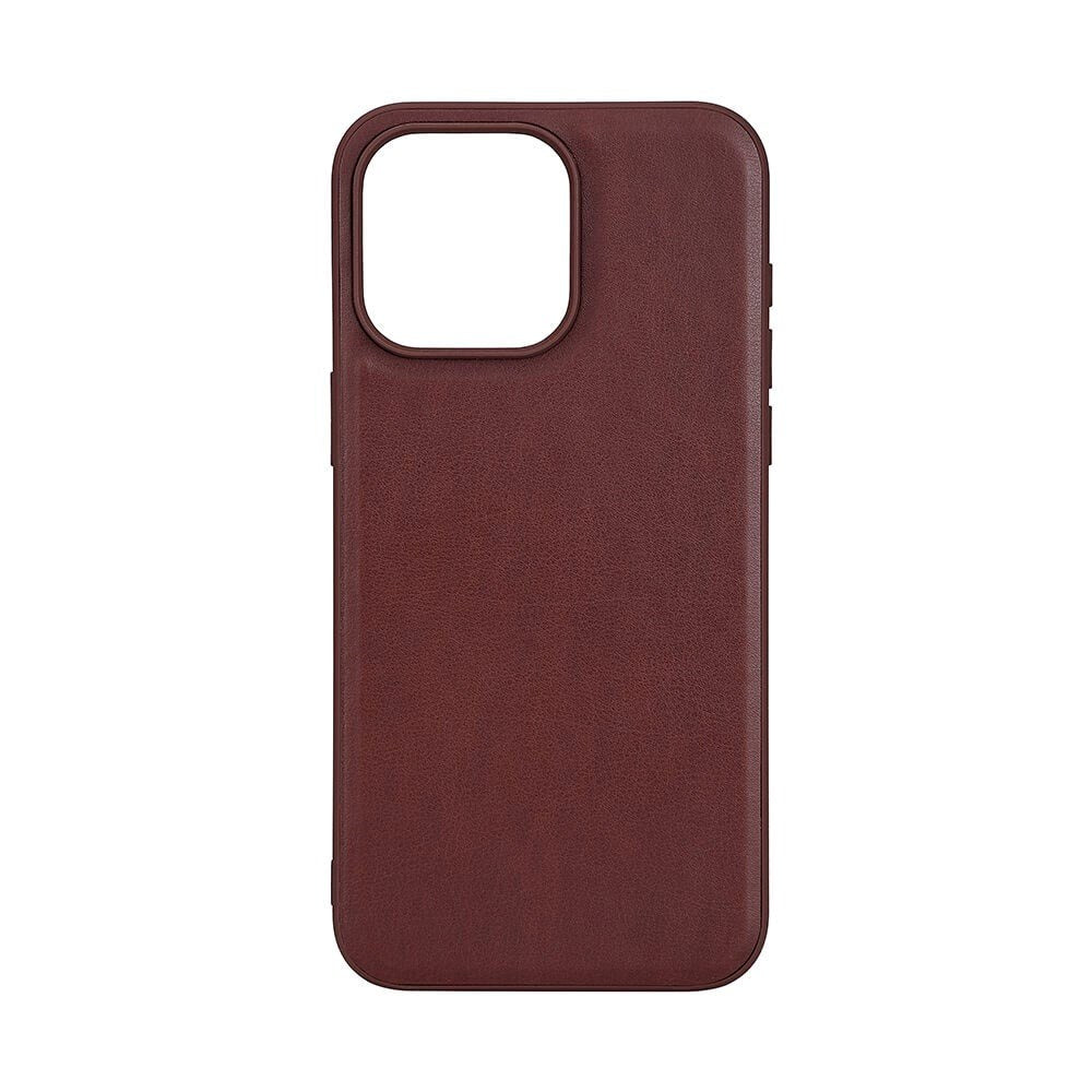 iPhone 15 Pro Max Buffalo Ægte Læder Bagside Cover - MagSafe Kompatibel - Brun