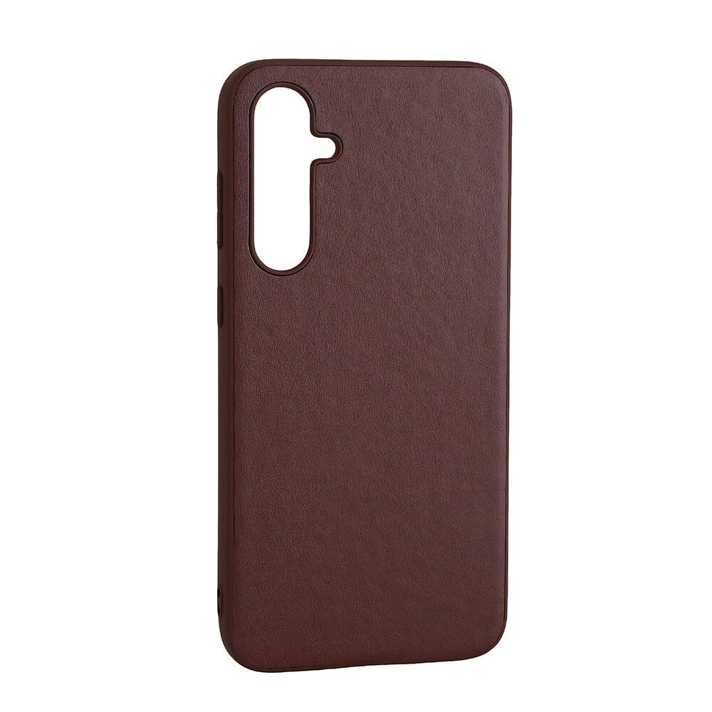 Samsung Galaxy S23 FE Buffalo Ægte Læder Bagside Cover - Brun