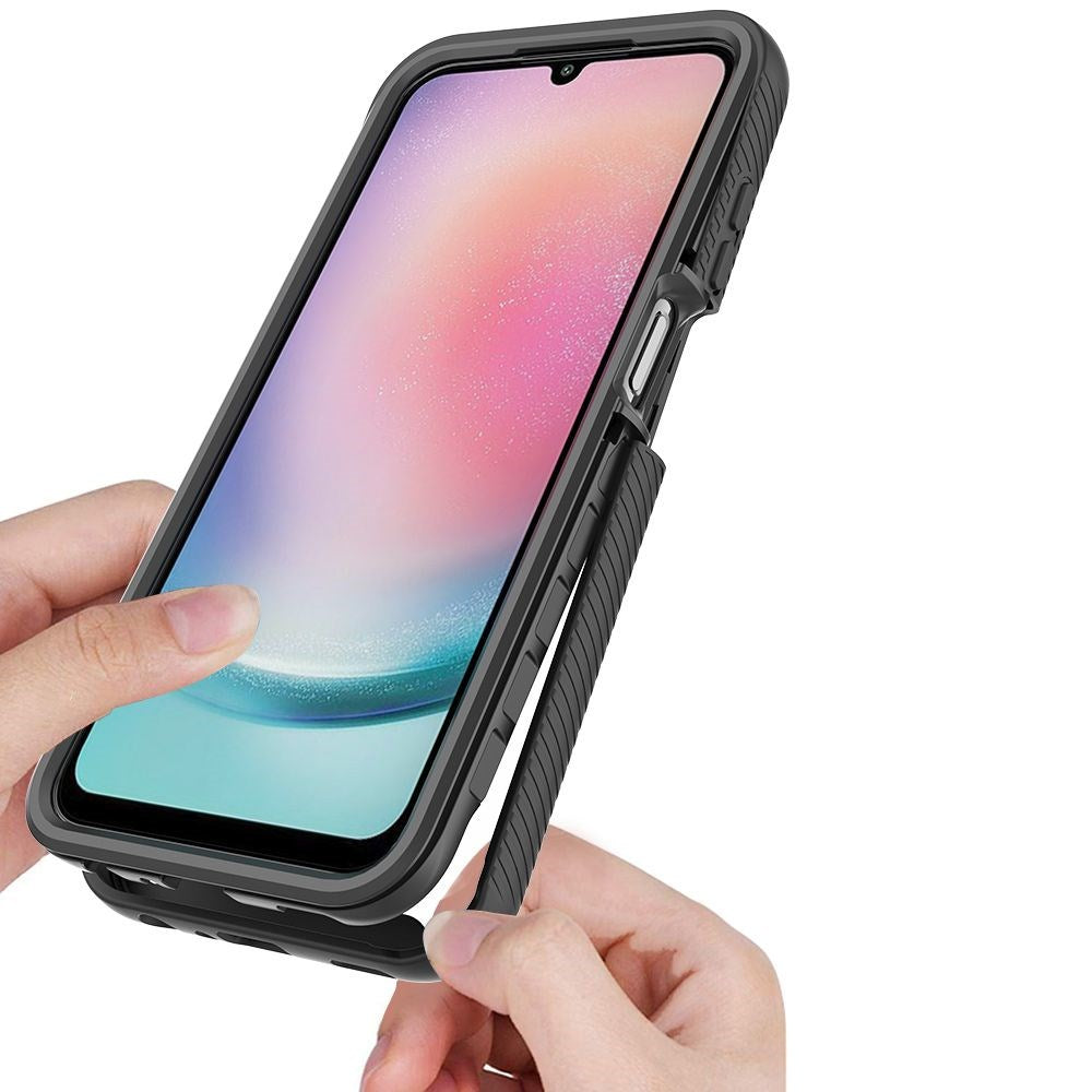 Samsung Galaxy A25 (5G) Tech-Protect DEFENSE360 Cover m. Skærmbeskyttelse - Gennemsigtig / Sort