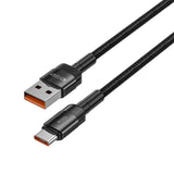 Tech-Protect Ultraboost Evo USB-A til USB-C Kabel 1000W/5A 1m - Sort