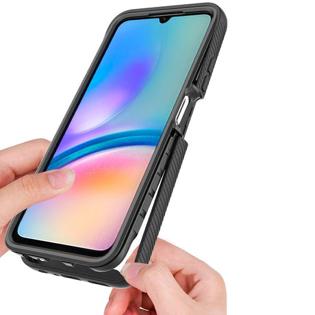 Tech-Protect Samsung Galaxy A05s DEFENSE360 Cover m. Skærmbeskyttelse - Gennemsigtig / Sort