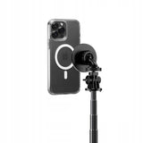 L06S Tech-Protect Kompakt Selfiestang m. Tripod & Bluetooth - MagSafe Kompatibel - Sort