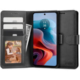 Motorola Moto G34 Tech-Protect Flip Wallet m. Pung - Sort