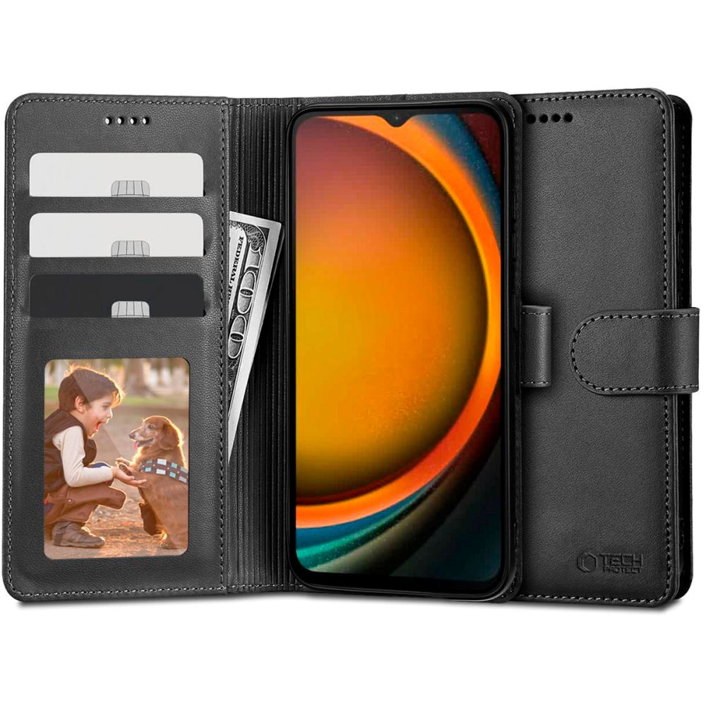 Samsung Galaxy Xcover 7 Tech-Protect Flip Wallet m. Pung - Sort