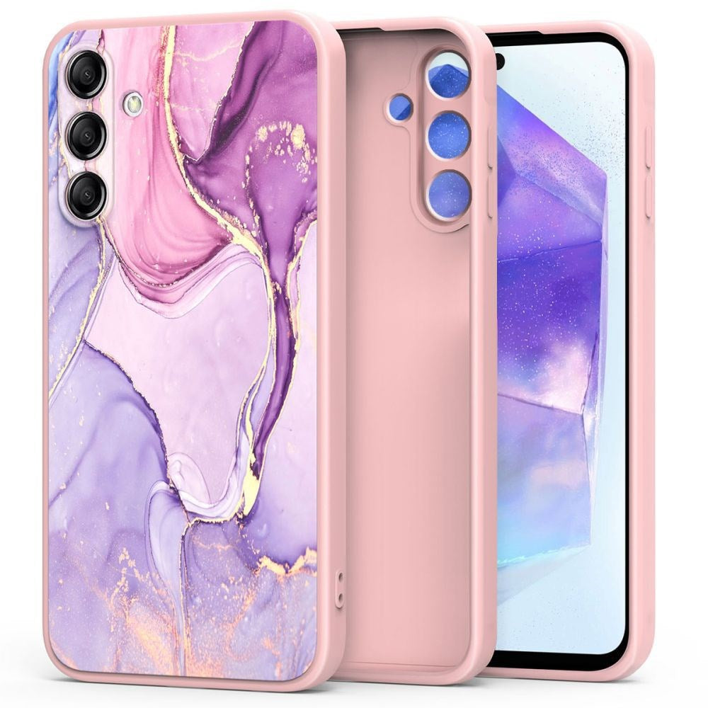 Samsung Galaxy A55 (5G) Tech-Protect Icon Cover - Colorful Marble