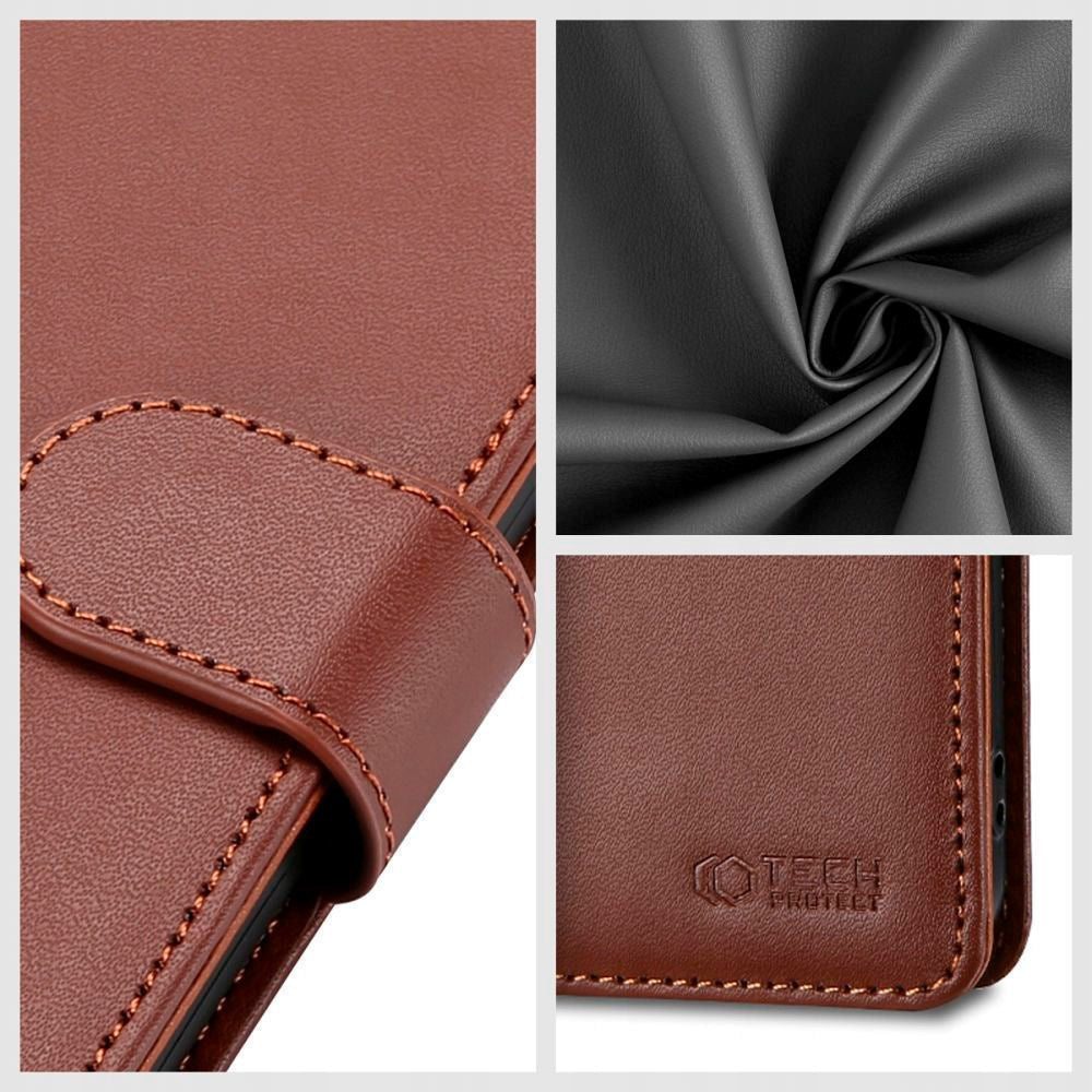 Xiaomi Redmi Note 13 Pro (5G) Tech-Protect Flip Wallet m. Pung - Brun