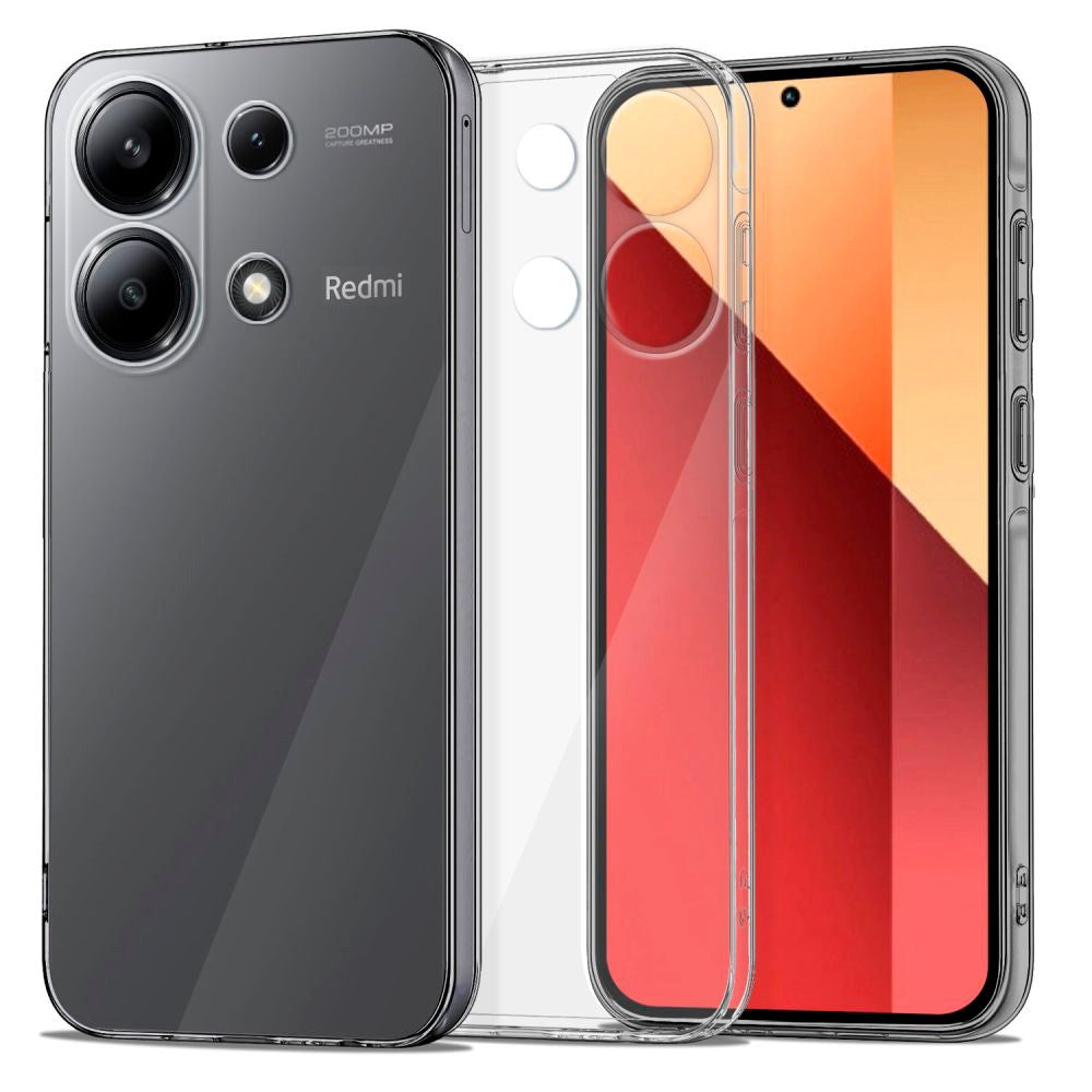 Xiaomi Redmi Note 13 Pro (4G) Tech-Protect Flexair+ Fleksibelt Plastik Bagside Cover - Gennemsigtig