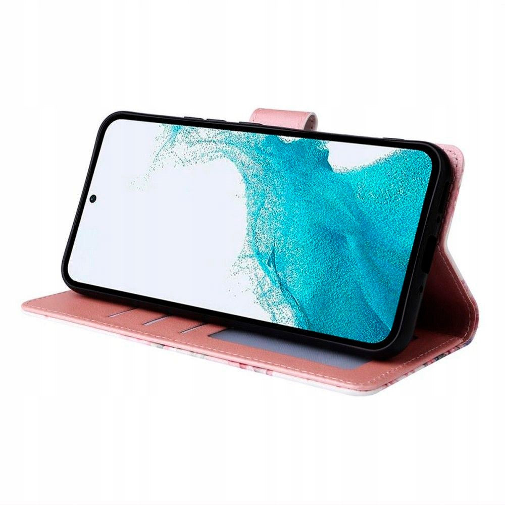 Xiaomi Redmi Note 13 Pro (4G) Tech-Protect Wallet Flip Cover m. Pung & Ståfunktion - Marmor