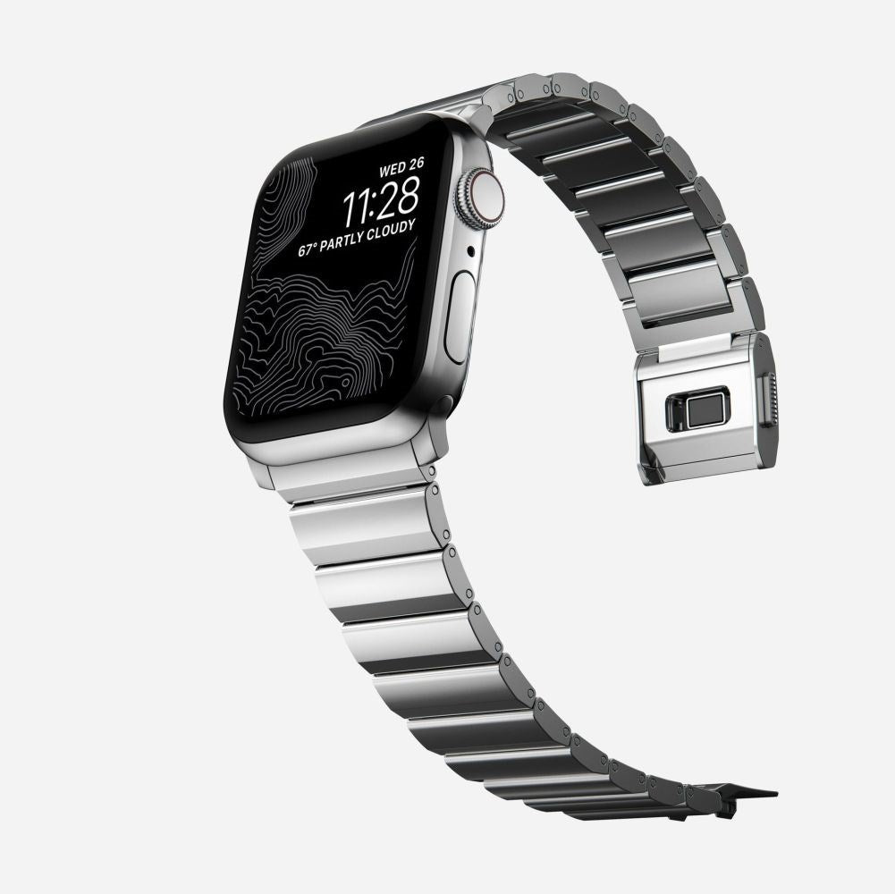 Apple Watch (42/44/SE/45/46/49mm) Tech-Protect Steelband Stål Urrem - Sølv