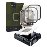Apple Watch 7 / 8 / 9 (41 mm) Hofi Glass Pro+ Skærmbeskyttelsesglas - Case Friendly - 2-Pak - Sort Kant