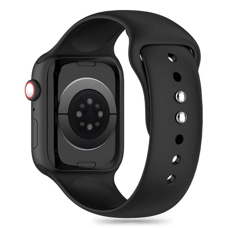 Apple Watch (42/44/SE/45/46/49mm) Tech-Protect Silikone Rem - Black