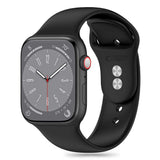 Apple Watch (42/44/SE/45/46/49mm) Tech-Protect Silikone Rem - Black