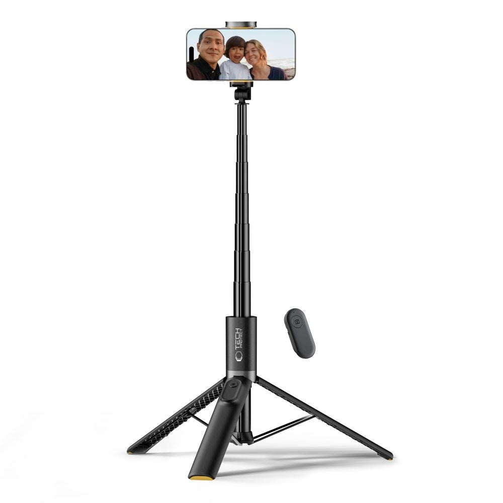 L07S Tech-Protect Selfiestang m. Tripod & Bluetooth - Sort