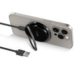 Tech-Protect A33 Magnetisk Trådløs Oplader 15W - MagSafe Kompatibel - Sort