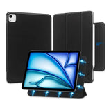 iPad Air 13" (2024) Tech-Protect Smartcase Magnetisk Cover Tri-fold - Sort