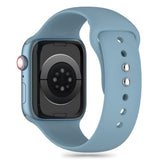 Apple Watch (42/44/SE/45/46/49mm) Tech-Protect Silikone Rem - Winter Blue