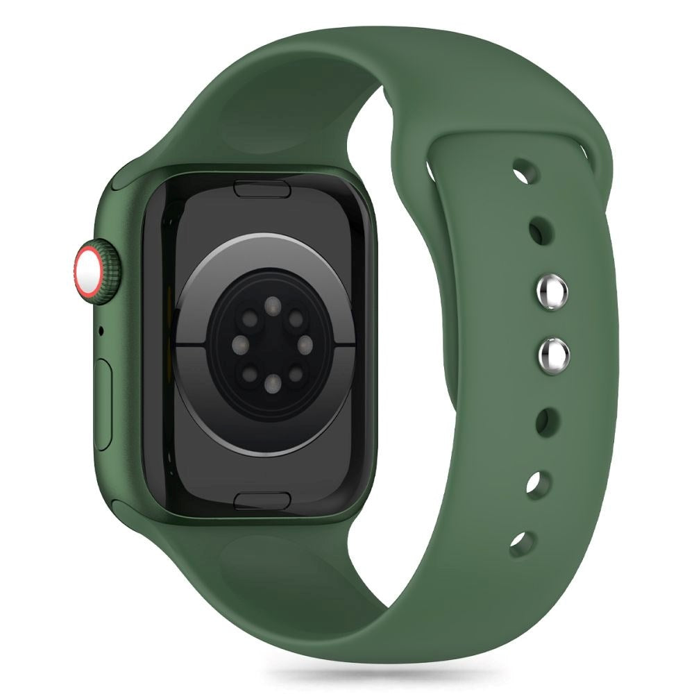 Apple Watch (42/44/SE/45/46/49mm) Tech-Protect Silikone Rem - Olive