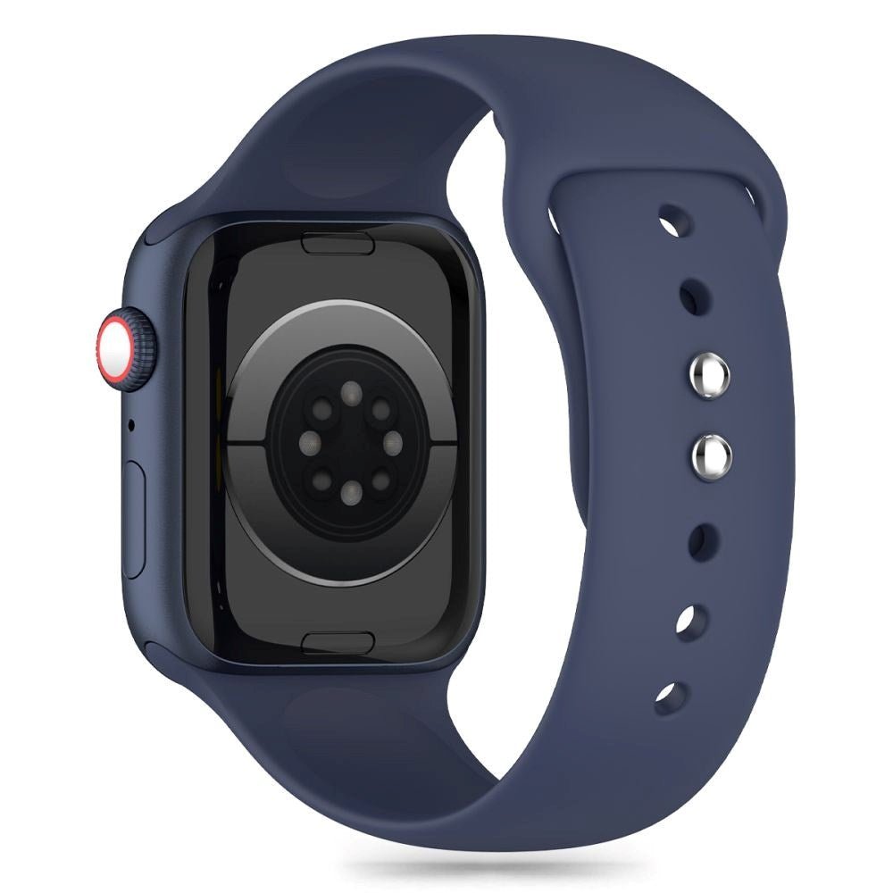 Apple Watch (42/44/SE/45/46/49mm) Tech-Protect Silikone Rem - Midnight Blue