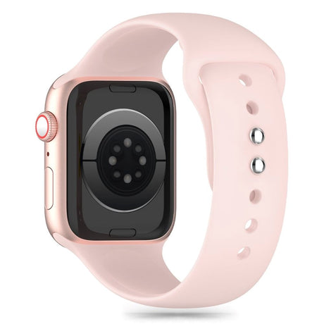 Apple Watch (42/44/SE/45/46/49mm) Tech-Protect Silikone Rem - Light Pink