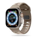 Apple Watch (42/44/SE/45/46/49mm) Iconband Tech-Protect Line Silikone Rem - Beige