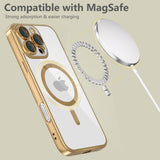 iPhone 16 Pro Tech-Protect Magflex Bagside Cover - MagSafe Kompatibel - Gennemsigtig / Guld