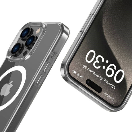 iPhone 16 Pro Tech-Protect Flexair Hybrid Bagside Cover - MagSafe Kompatibel - Gennemsigtig