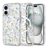 iPhone 16 Tech-Protect MagMood Bagside Cover - MagSafe Kompatibel - Spring Flowers