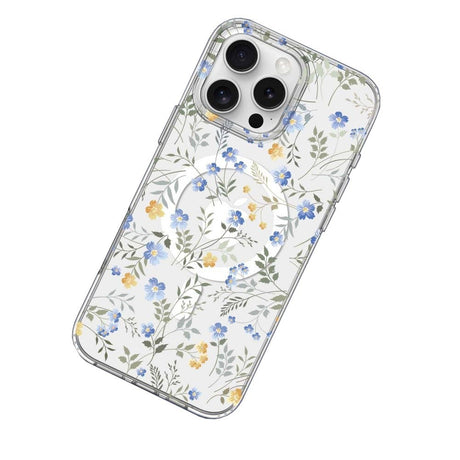 iPhone 16 Pro Tech-Protect MagMood Bagside Cover - MagSafe Kompatibel - Spring Flowers