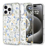 iPhone 16 Pro Max Tech-Protect MagMood Bagside Cover - MagSafe Kompatibel - Spring Flowers