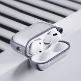 Tech-Protect MagMat Apple AirPods Pro (1. & 2. Gen) Fleksibelt Plastik Cover m. Karabinhage - Mat Grå