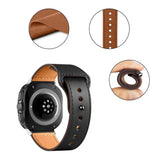 Samsung Galaxy Watch Ultra (47mm) Tech-Protect Leatherfit Ægte Læder Rem - Black